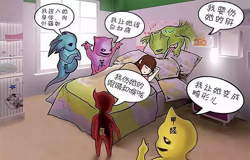装修污染除甲醛，白血病，哮喘病